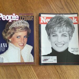 Vintage Princess Diana Tribute Magazines
